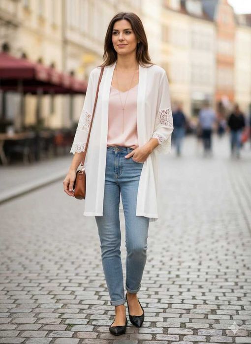 Cardigan cu broderie pe maneca Forever 21,nou,marimea M