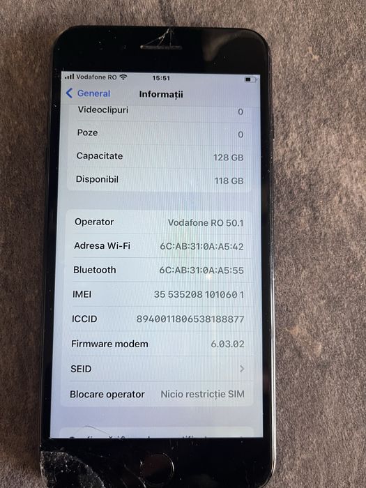 Vand iPhone 7 Plus ,de 128 Gb
