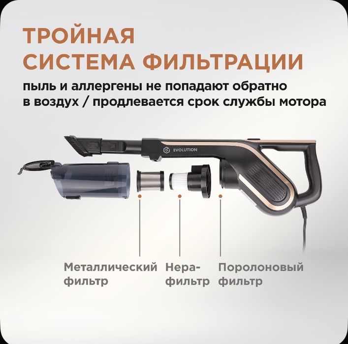 Вертикальный пылесос Evolution LX600