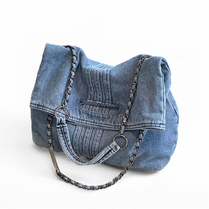 Дънкова чанта, дънкова раница и мини чанта с луксозен и красив дизайн