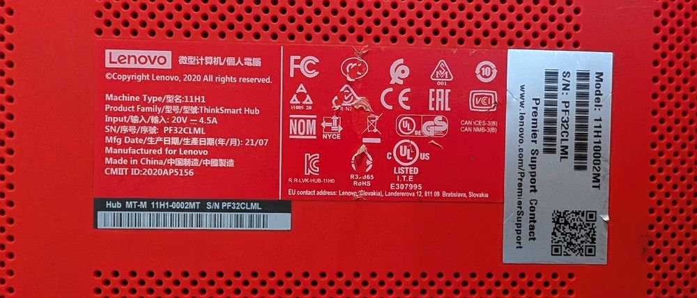 Lenovo ThinkSmart Hub 11H1 / Mini PC cu ecgran tactil crapat