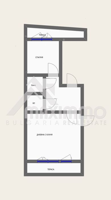 Продава се Двустаен апартамент в Варна, Зимно кино Тракия - 50 кв.м за 1153 €/кв.м - Снимка #3