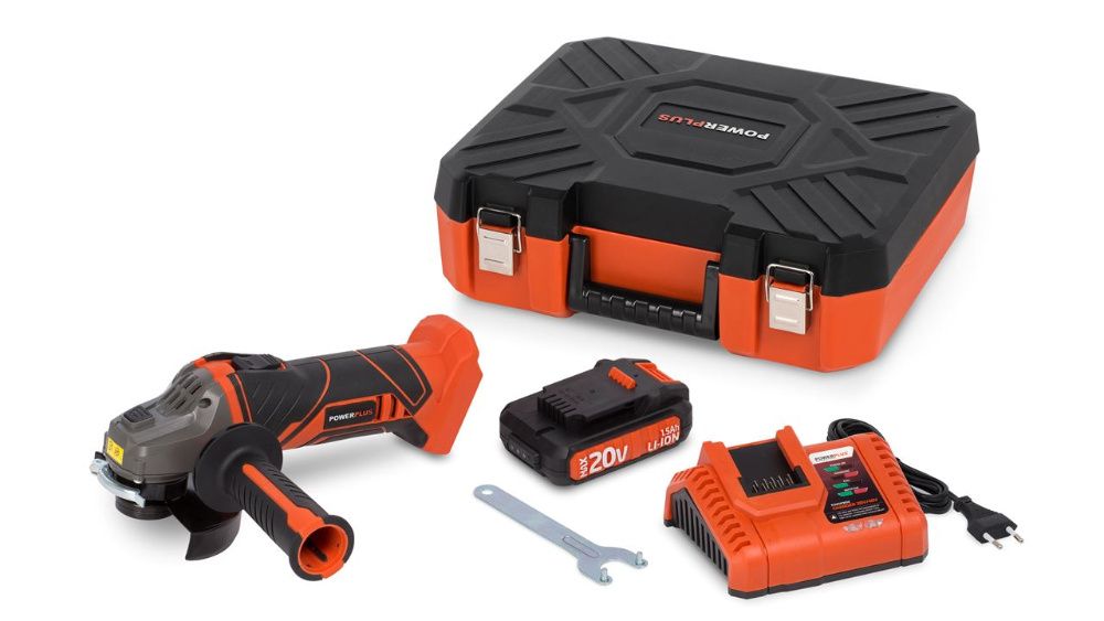 Акция!Акумулаторен ъглошлайф POWDP3515 20V 115мм! Стара цена 283.65лв