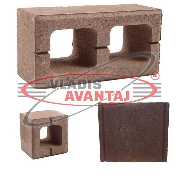 Bolțari 40x20x16 - 20x20x16 și capace gard Gama Rivago si Robusto