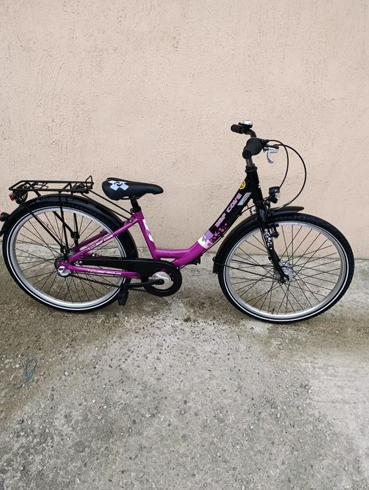 Vând bicicletă copii cu roți pe 24.