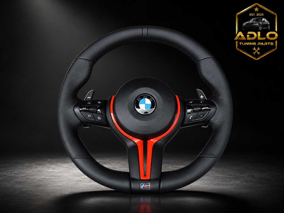 Volan Sport M BMW F10 F20 F30 F01  Seria 1 2 3 4 5 6 7 X1 X2 X3 X4 X5 X6 cu Padele