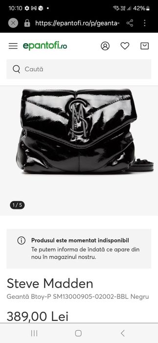 Geantă Steve Madden nou-nouță