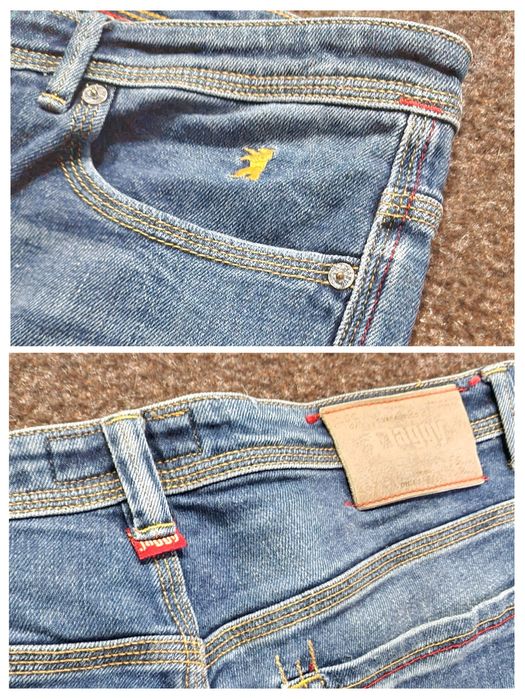 Blugi premium Jaggy, Slim Fit, Cusătură triplă, Bărbați - W33 L34