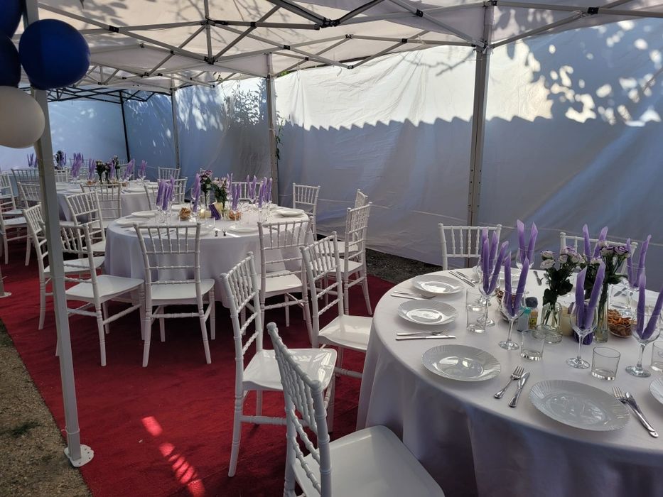 Închiriere,mese,scaune,,logistica/veselă completă pt evenimente