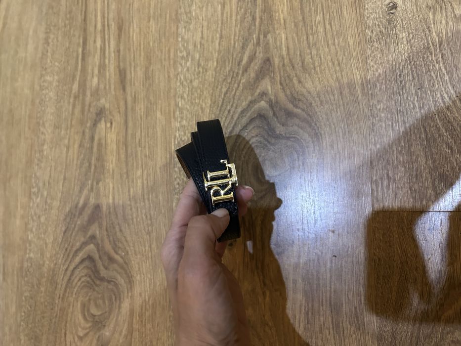 Ralph lauren двулицев кожен колан