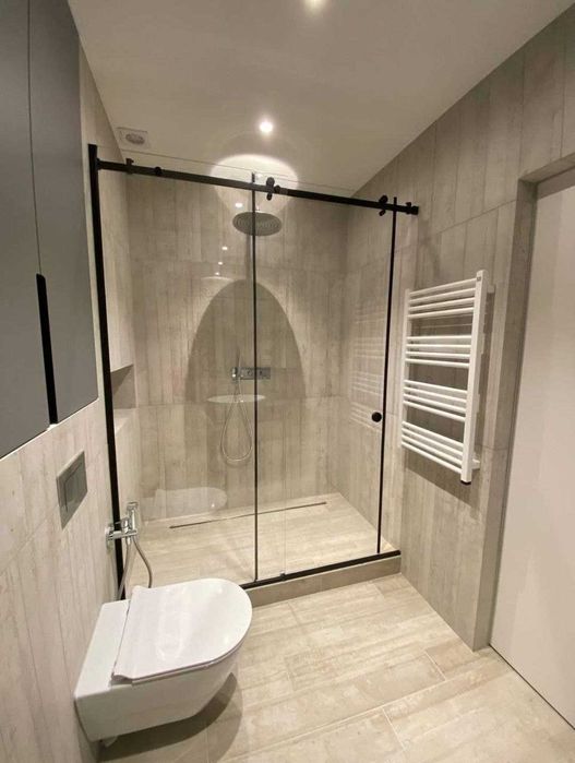 Душевые кабины из калённого стекла и перегородки