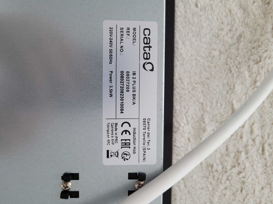 Plita incorporabila CATA IB 2 PLUS BK, Inductie, 2 arzatoare (59 cm)