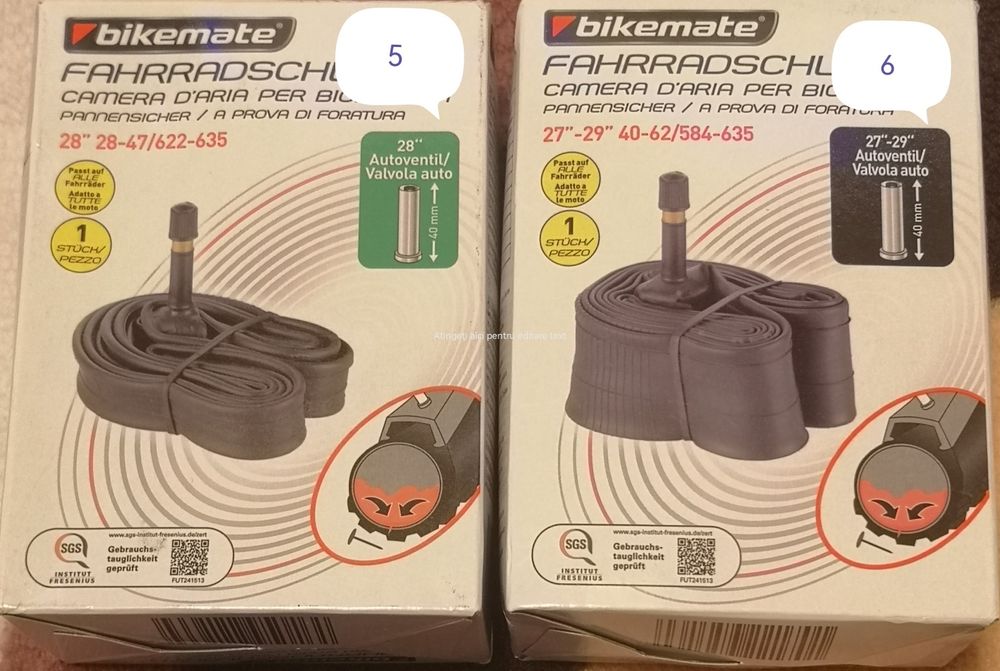 Camera bicicleta 26 - 29 inch cu lichid pana suspensie antipana