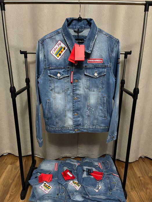 #REDUCERE 100 LEI# Geaca de blugi/jacheta denim barbati Dsquared2 Trip