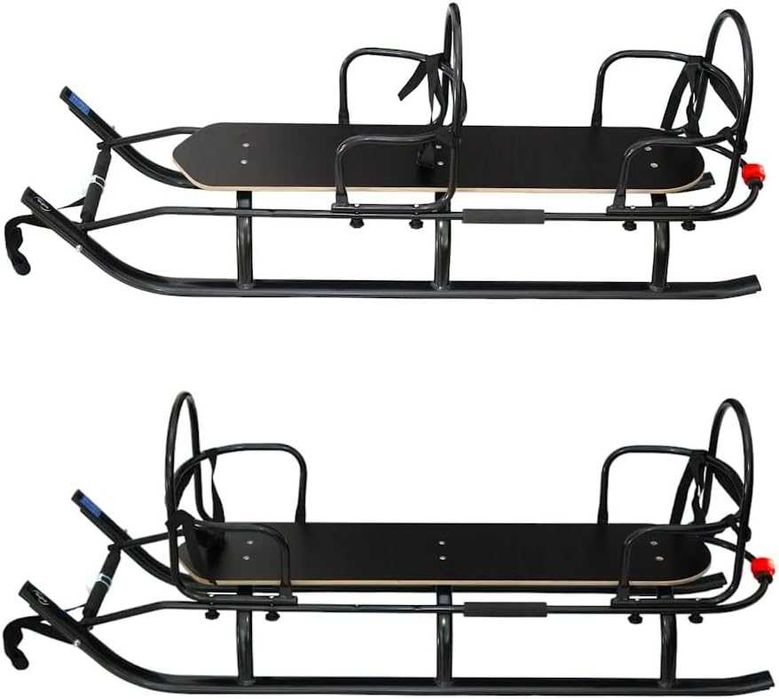 Двойна детска шейна с облегалки 2 в 1