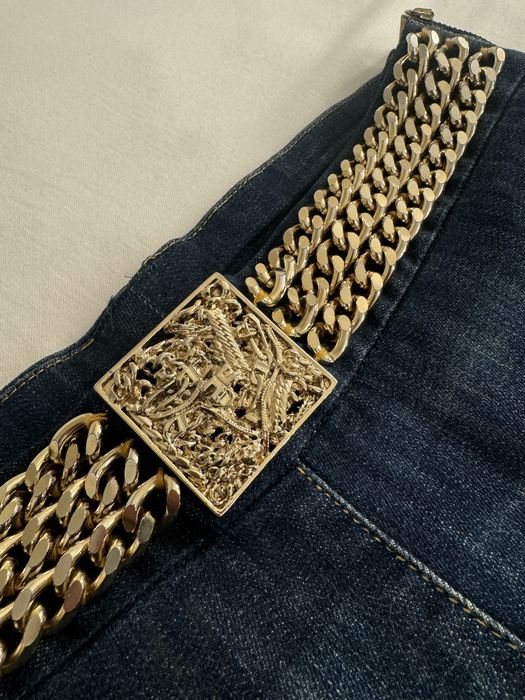 Blugi Elisabetta Franchi Cu Lanturi Aurii marime 29