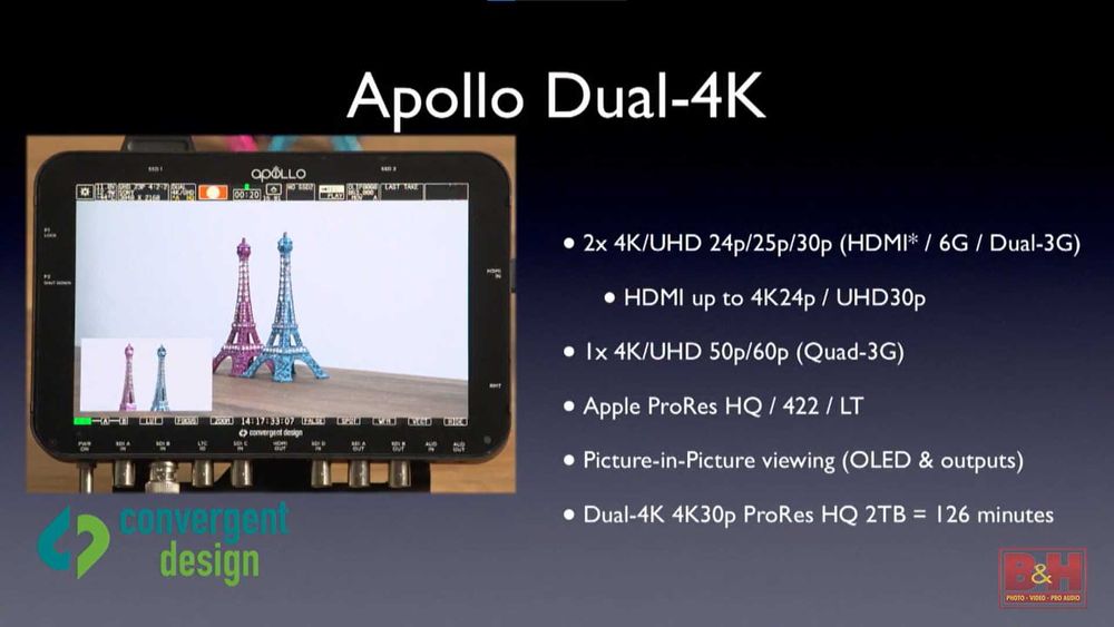 Recorder + Switcher + Mixer Odyssey 7Q+ RAW Bundle, Apollo Option, Titan Extract
