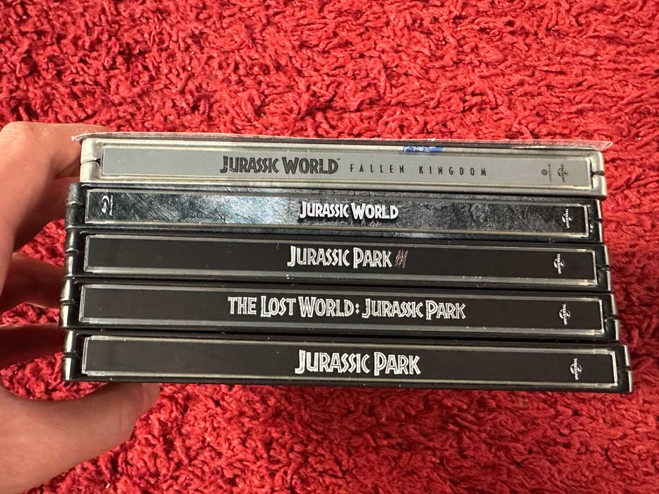 colectia filme Jurassic Park 1-5 4K ULTRA HD + bluray steelbook
