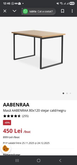 Masa Aabenraa 80*120 stejar cald
