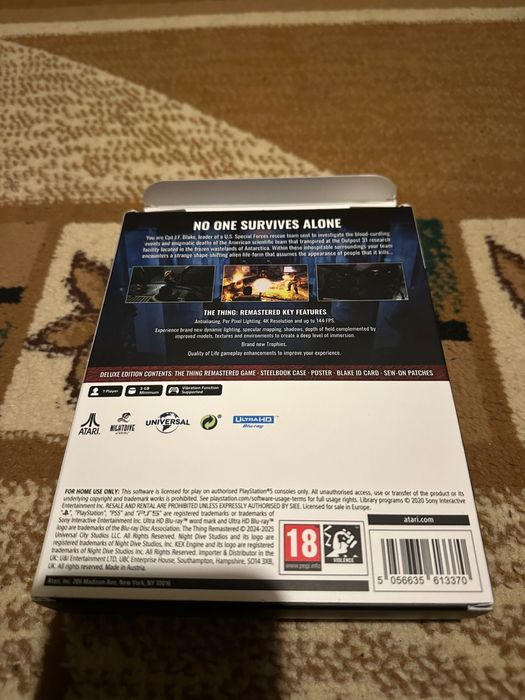 The Thing Remastered Deluxe Edition playstation 5 ps5