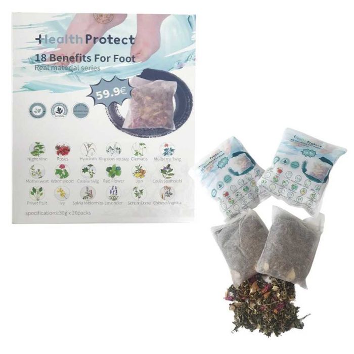 Комплект за детокс и релакс на краката – 20 сашета с 18 билки