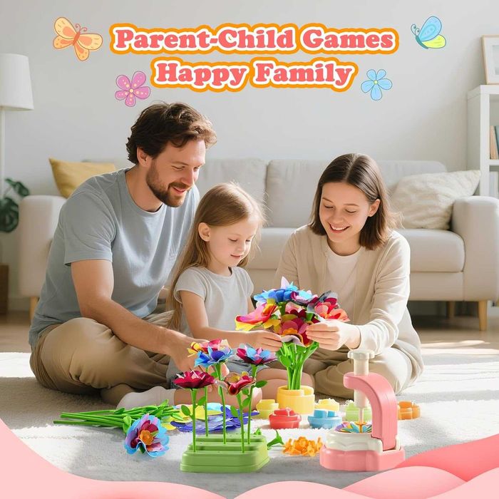 Детски комплект за изработка на цветя, ръчна изработка на цвете