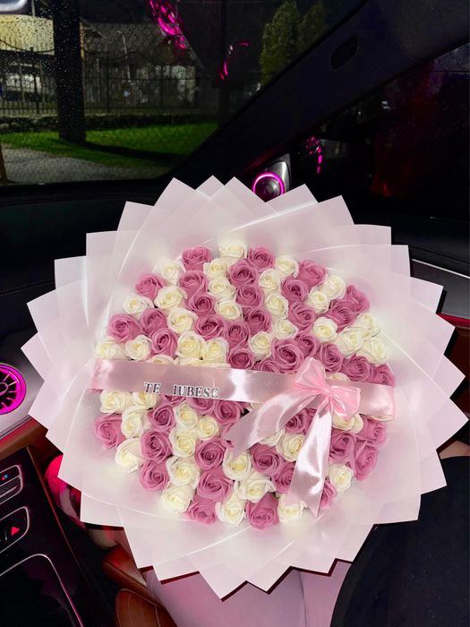 Buchet de flori din sapun