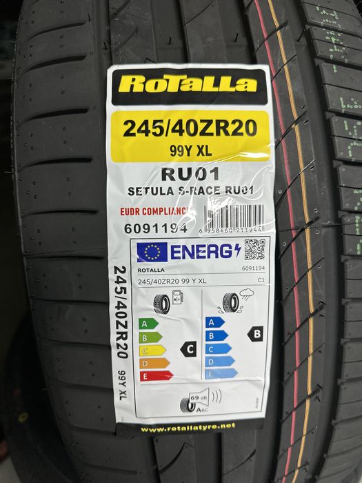 Летен спорт пакет ROTALLA 245/40R20 99Y XL 275/35R20 102Y XL НОВ DOT