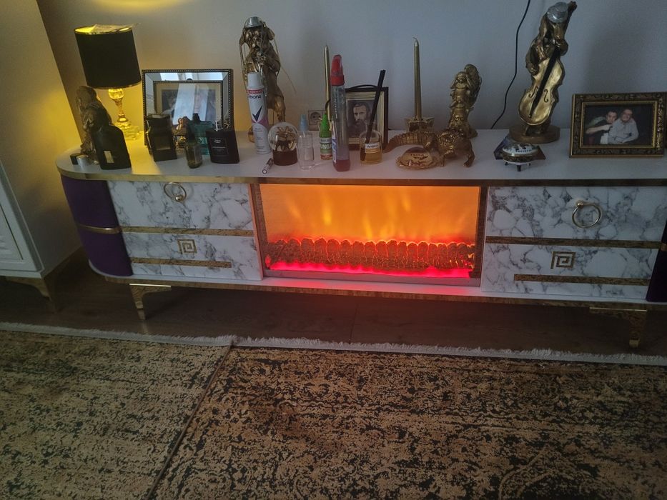 Comoda Semineu eletric led