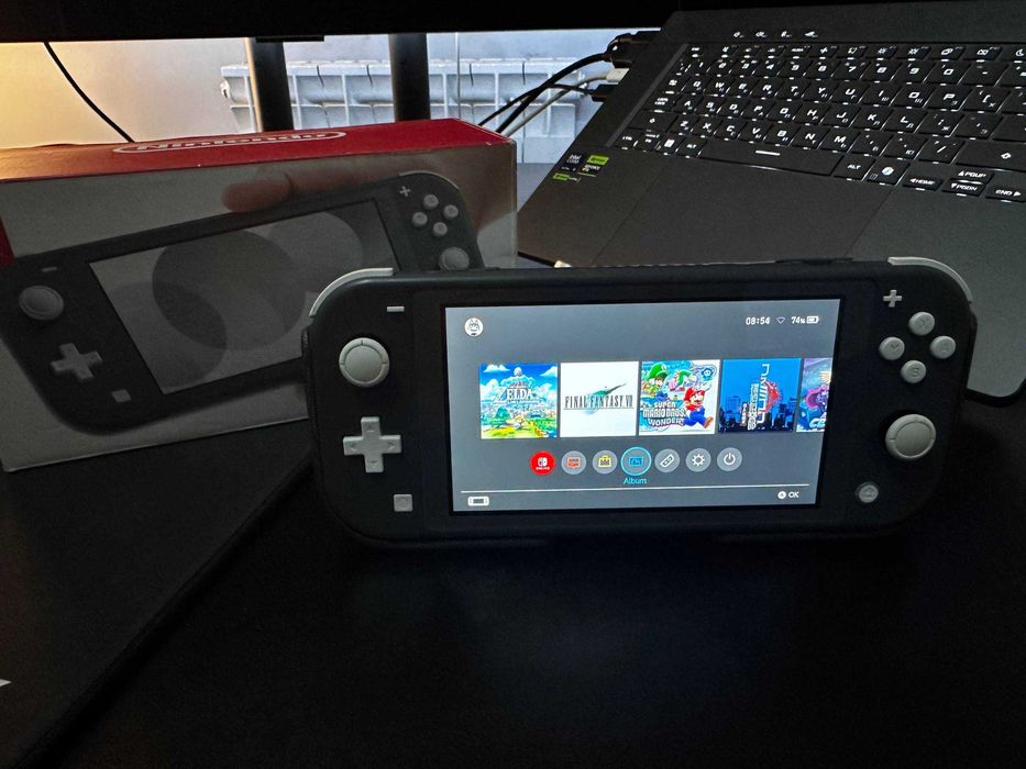 Switch lite прошитый sd 128gb + флип чехол