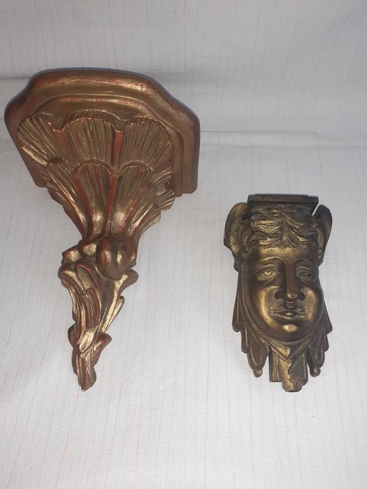consola lemn decoratiune lemn baroc art nouveau