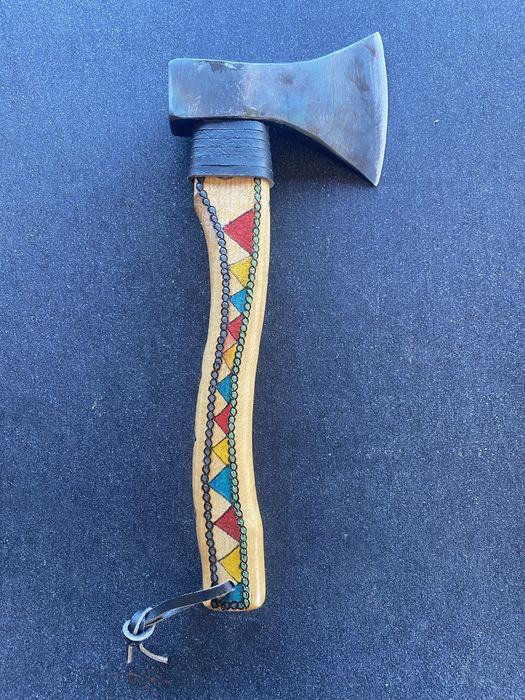 Toporas - Topor manual forjat manual  oțel  foaie de arc