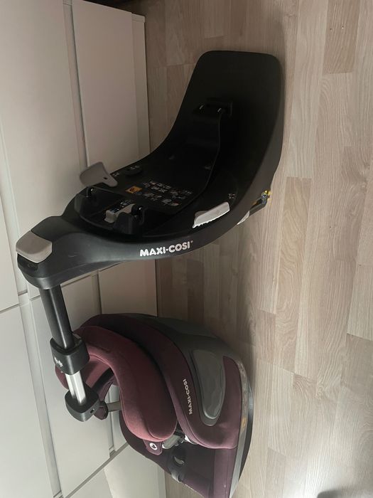 Sistem Complet Maxi-Cosi Pearl 360 Pro + Bază FamilyFix 360 Pro, SlideTech, Burgundy