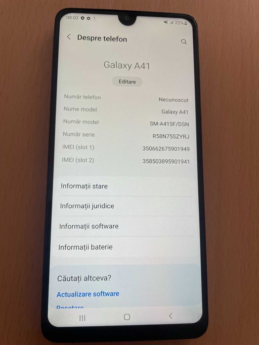 Telefon Samsung A41. 64 Gb/4Gb RAM