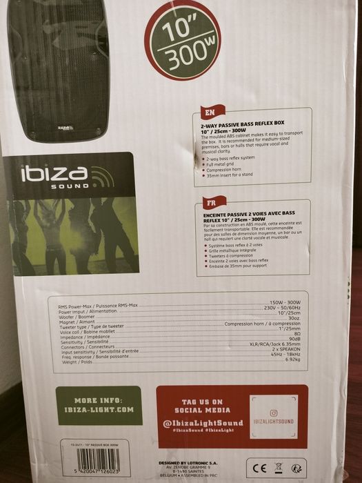 Boxe pasive IBIZA XTK 10