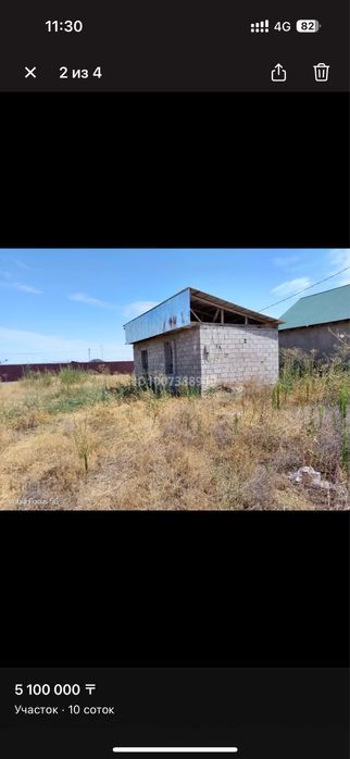 Участок с времянкой