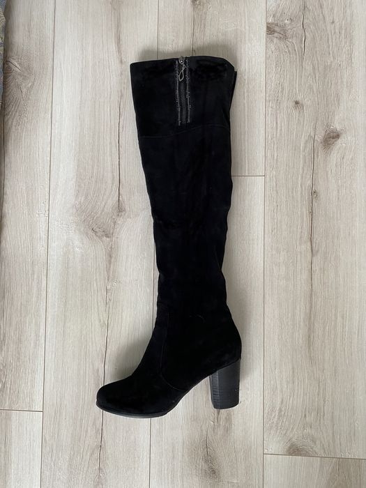 Сапоги замшевые зимние в хорошем состоянии