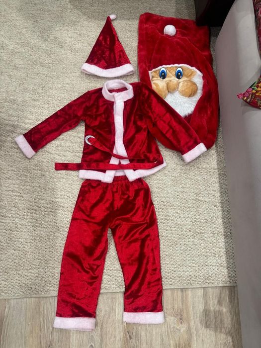 костюм деда мороза+мешок для подарков