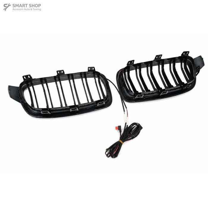Grile Centrale Iluminate BMW Seria 3 F30 F31 (2011-2019) Negru M Desig