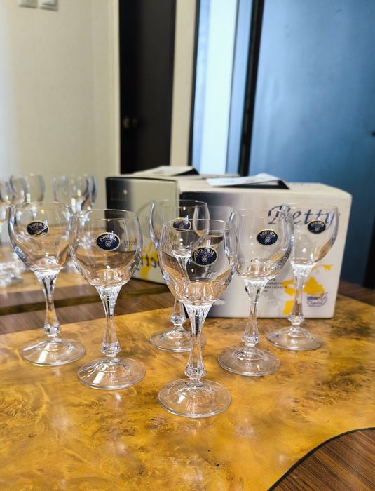 Богемская хрусталь 3 видов.