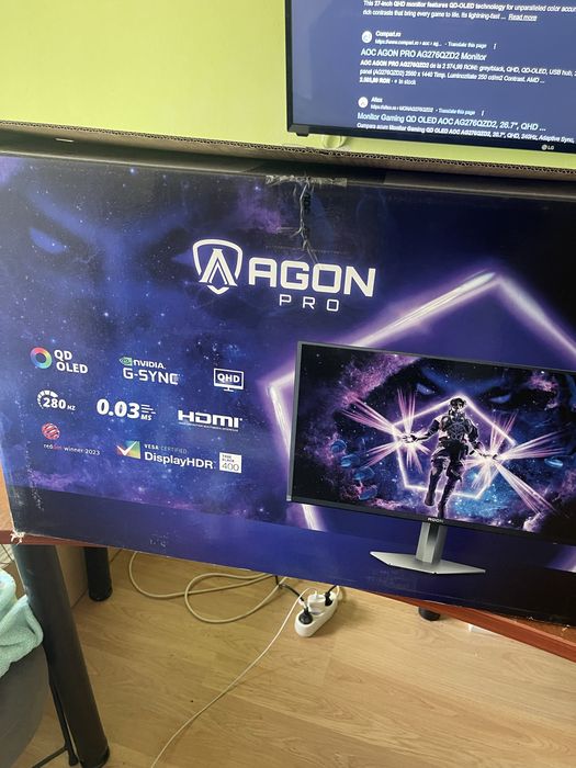 Monitor oled Aoc Agon Pro varianta 280hz ultimate