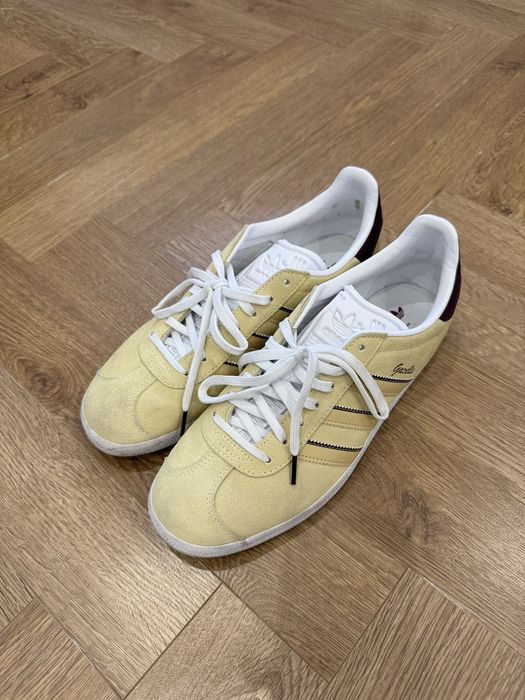 Adidas gazelle кеды желтые