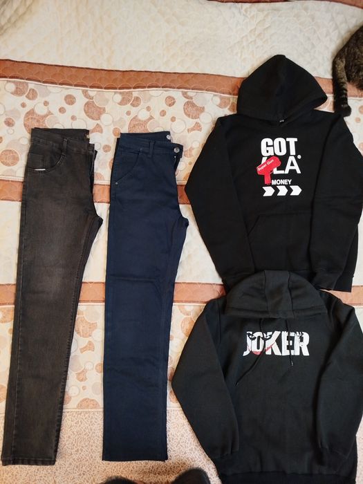 Куртки, джинсы, худи на подростка