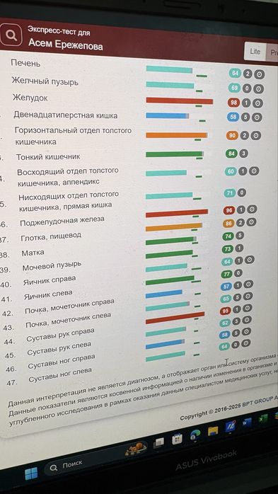 БРТ диагностика webwellness