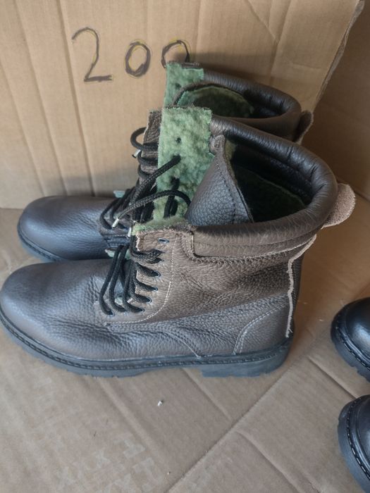 Bocanci militari din piele naturala