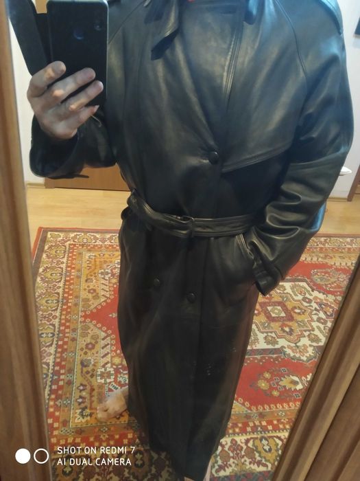 плащ кожа европа