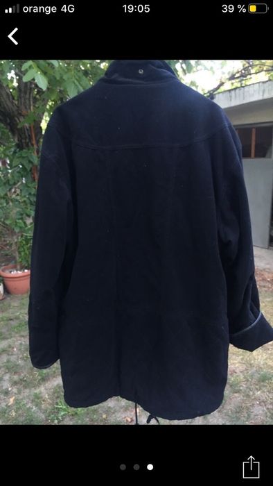 Geaca de stofa neagra