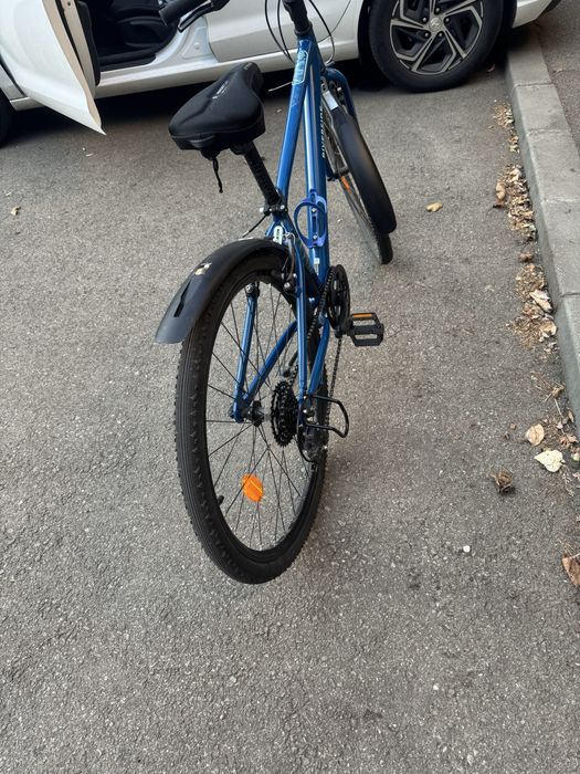 Bicicleta Decathlon - Riverside 900, 26”, albastru (copii)