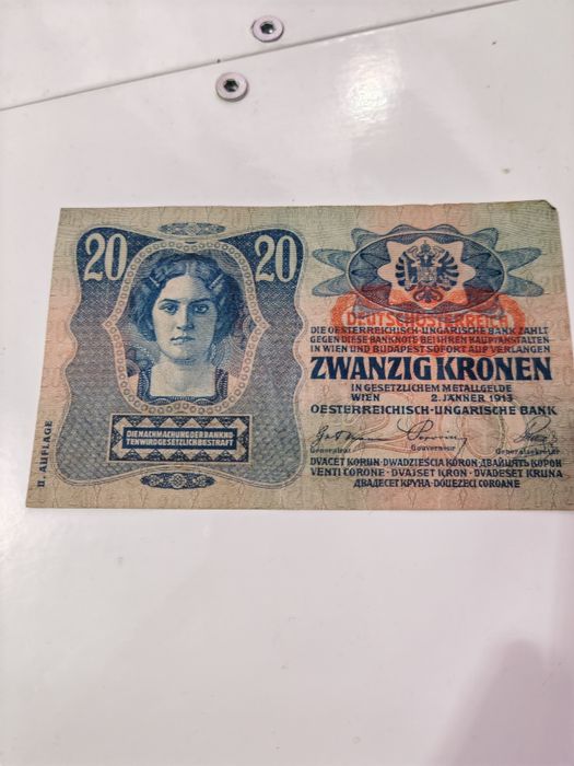 Lot 5 Bancnote Vechi Rare (1908-1937) - Germania, Spania, Austro-Ungar