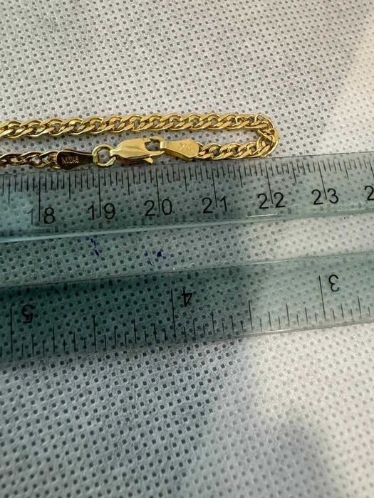 (Ag41) Lant aur, 14K B5842 - Certificat de garanție!